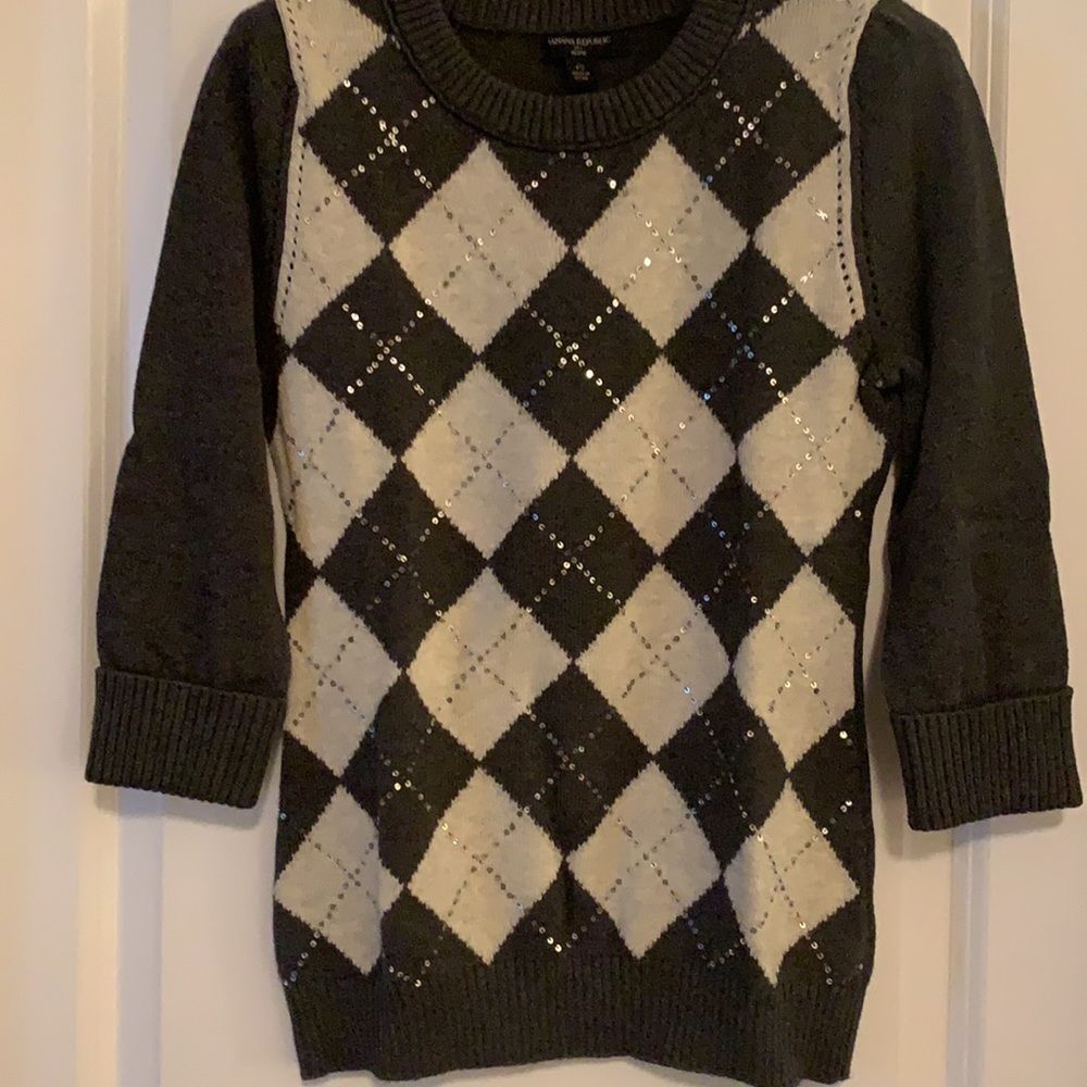 Banana Republic argyle sweater